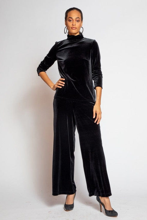 Nola Top - Black Velvet